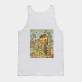 Pre-Raphaelite Girl 2 (Blue) Tank Top